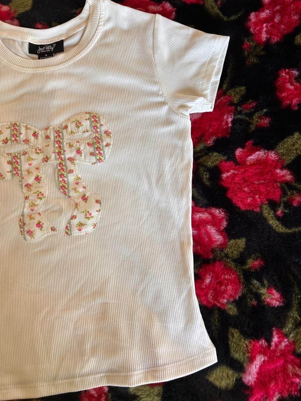***SOLD*** Just Polly Matching Tee and Shorts Rose Coquette Set - Picture 4 of 16